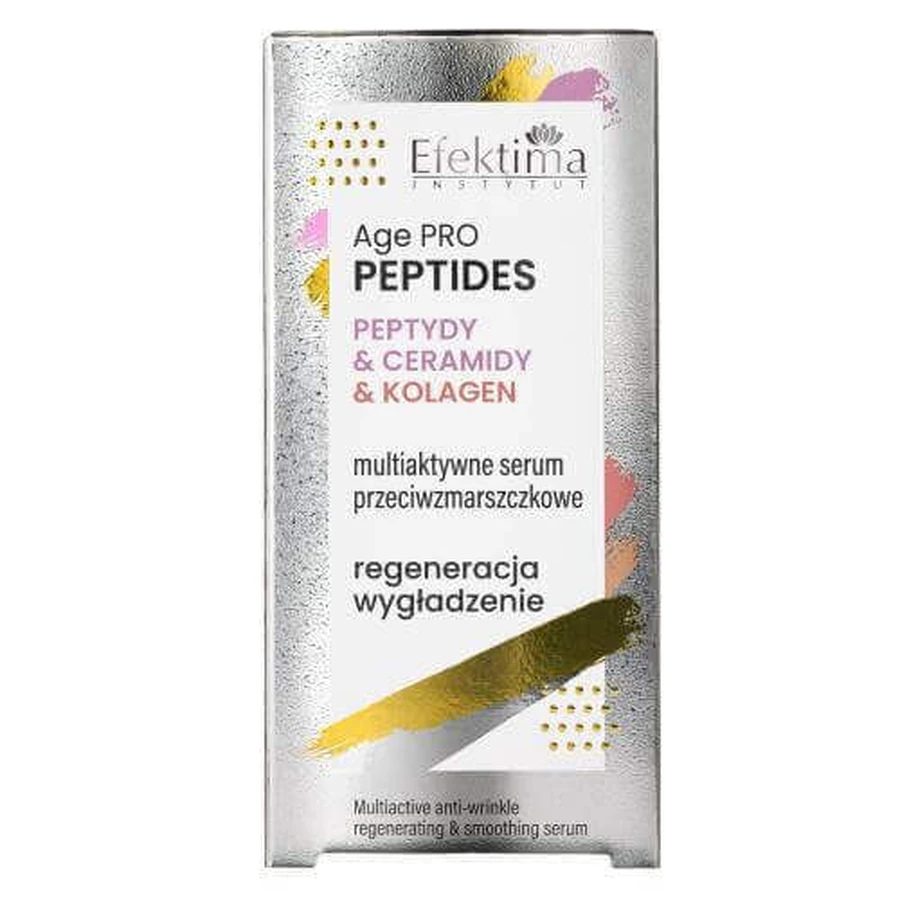 EFEKTIMA Age Pro Peptides Multiactive Anti-Wrinkle Serum Peptides & Ceramides & Collagen Regeneration Smoothing, 30 мл: цены и характеристики