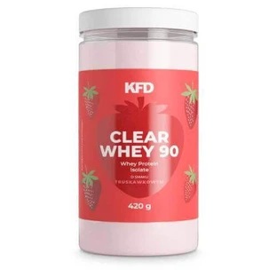 KFD Протеиновый изолят Clear Whey 90 со вкусом клубники, 420 г