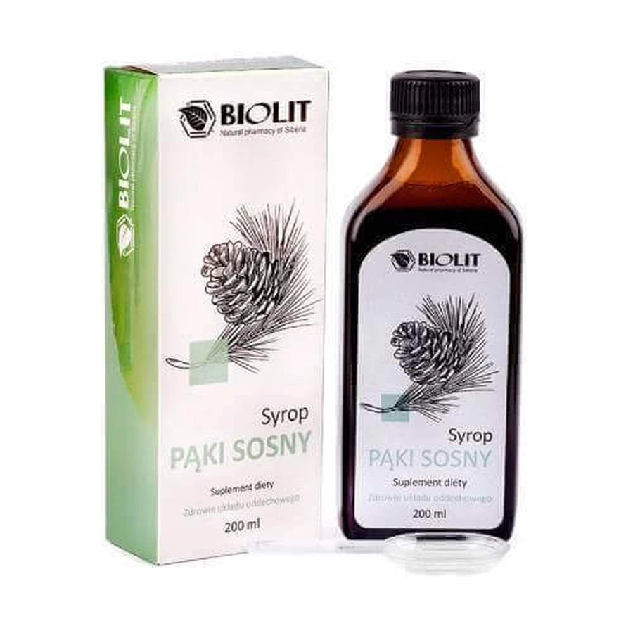 BIOLIT Соснові бруньки (сироп соснових бруньок), 200мл: ціни та характеристики