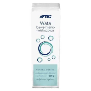 Вата для перевязки APTEO хлопок-вискоза, 100 г