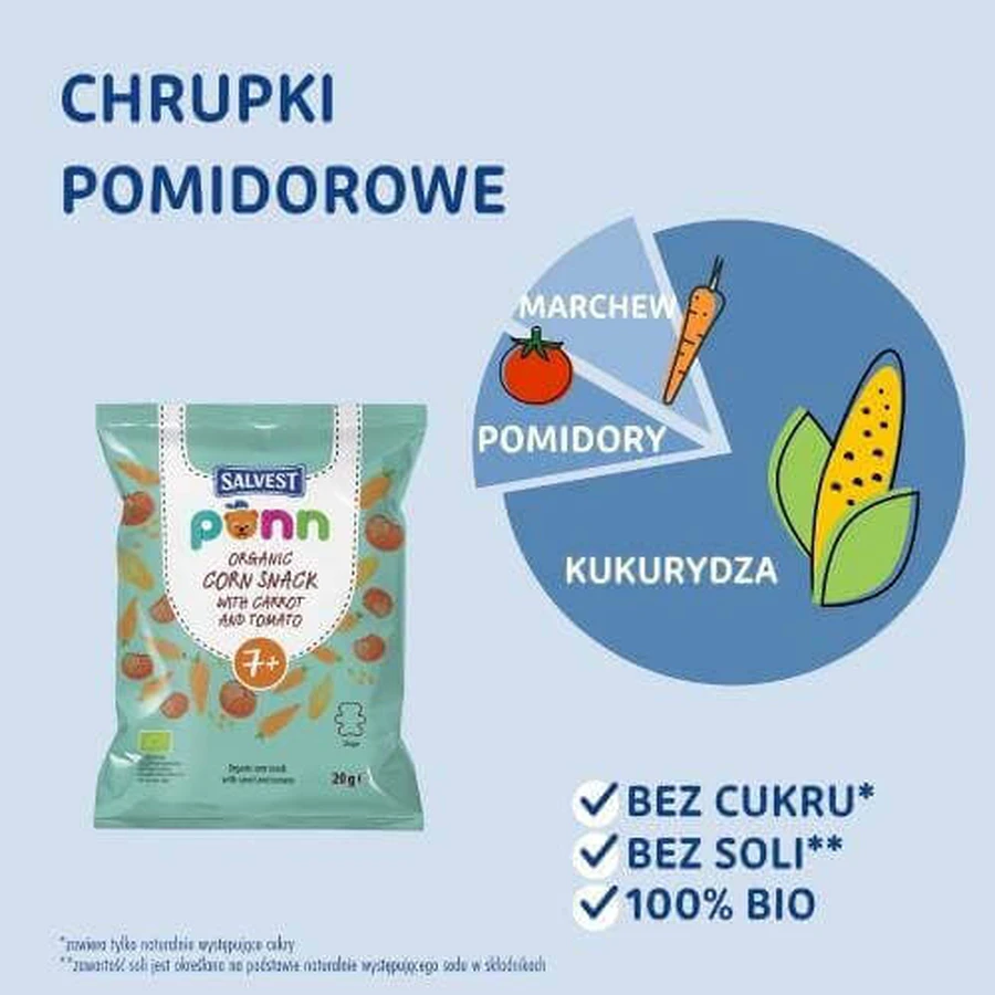 SALVEST PÕNN BIO Томатные чипсы, 20 г: цены и характеристики