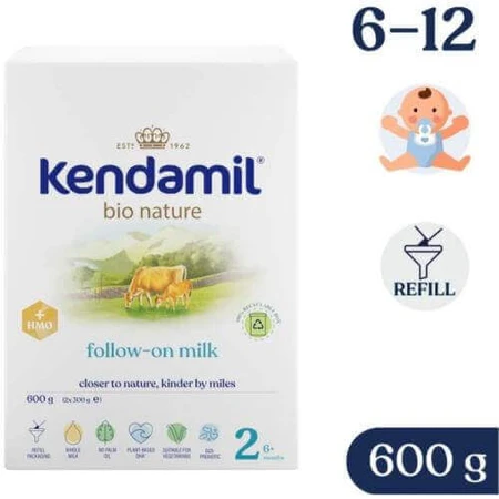 Kendamil BIO Nature 2 HMO+ молочко для дітей 6-12 місяців, 600 г: ціни та характеристики