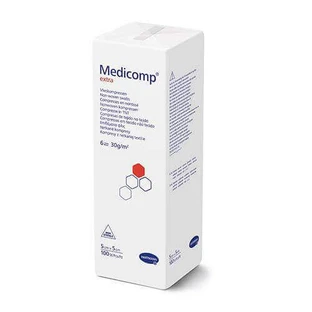 Компреси нестерильні з нетканого матеріалу MEDICOMP EXTRA 5 см х 5 см, 100 шт.