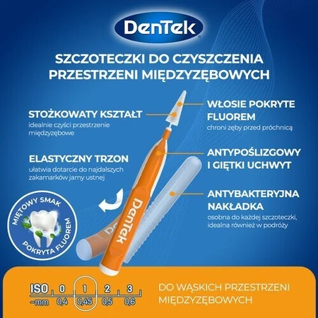 DENTEK Межзубные щетки Easy Brush размер 1, 6шт: цены и характеристики