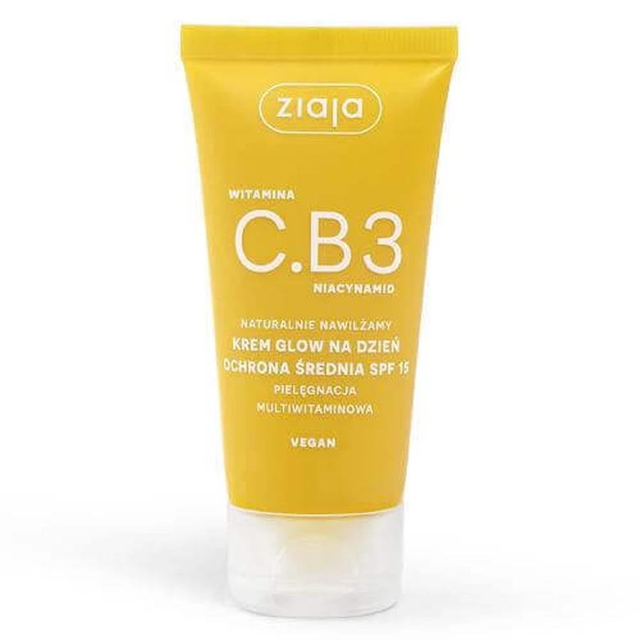Ziaja Vitamin C.B3 Niacinamide Денний крем для обличчя середнього захисту SPF 15, 50 мл: ціни та характеристики