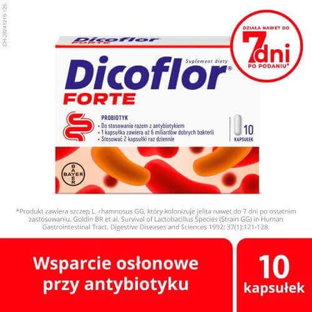 Пробиотик Дикофлор Форте, 10 капс: цены и характеристики