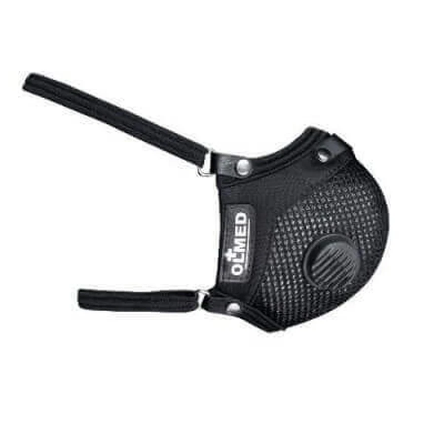 Спортивная маска Olmed черная (1+1 фильтр) размер M разработана Анжеликой Юзефчик: цены и характеристики