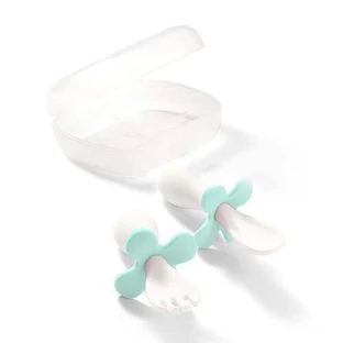 Дитячі ергономічні столові прибори BabyOno бірюзові, 2 шт.