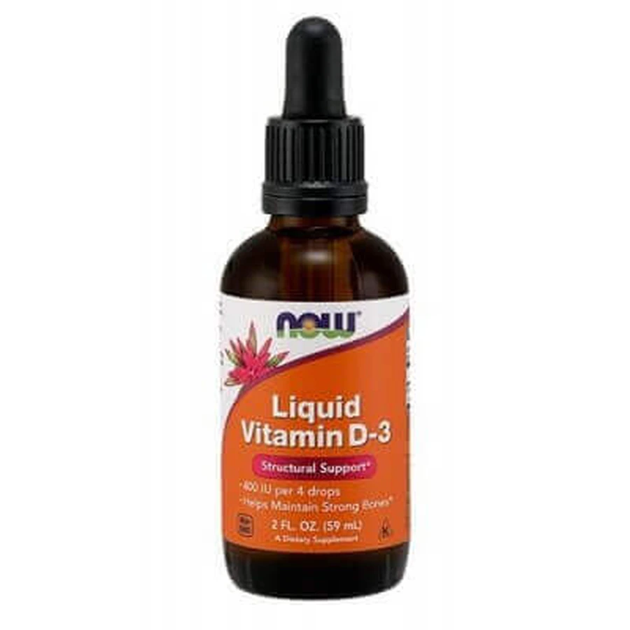 NOW LIQUID VITAMIN D3, 59 мл: цены и характеристики