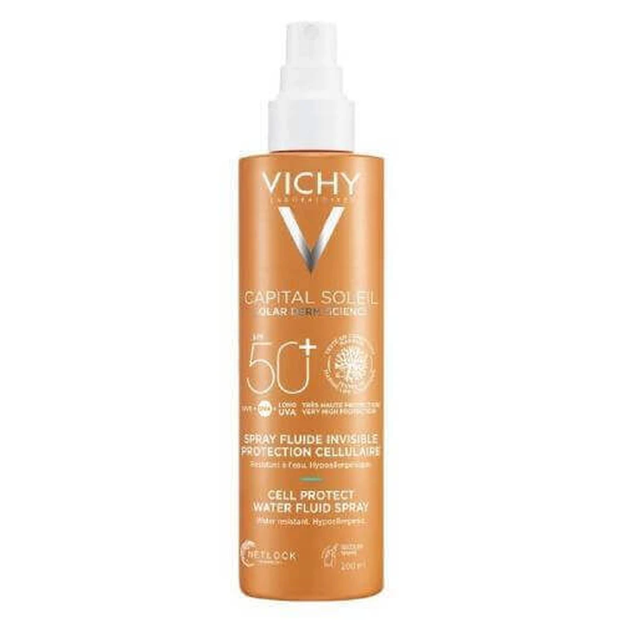 VICHY Cell Protect Water Fluid Сонцезахисний спрей-спрей SPF50+, 200 мл: ціни та характеристики