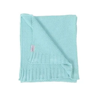 Хлопковое одеяло BabyMatex TULLY, мятное (75x100 см)