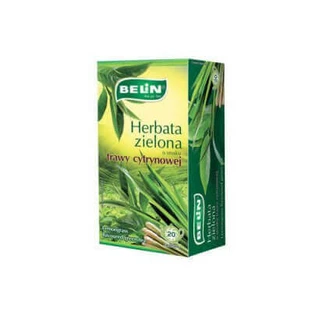 Зеленый чай BELIN со вкусом лемонграсса, 20 пакетиков