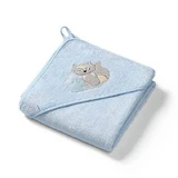 BabyOno Бамбуковое банное полотенце с капюшоном NATURAL BAMBOO 100 x 100 см голубое 346/05