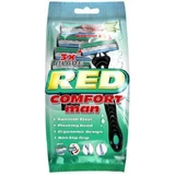 Mattes Red Comfort Man Одноразовая мужская бритва, 5 шт.