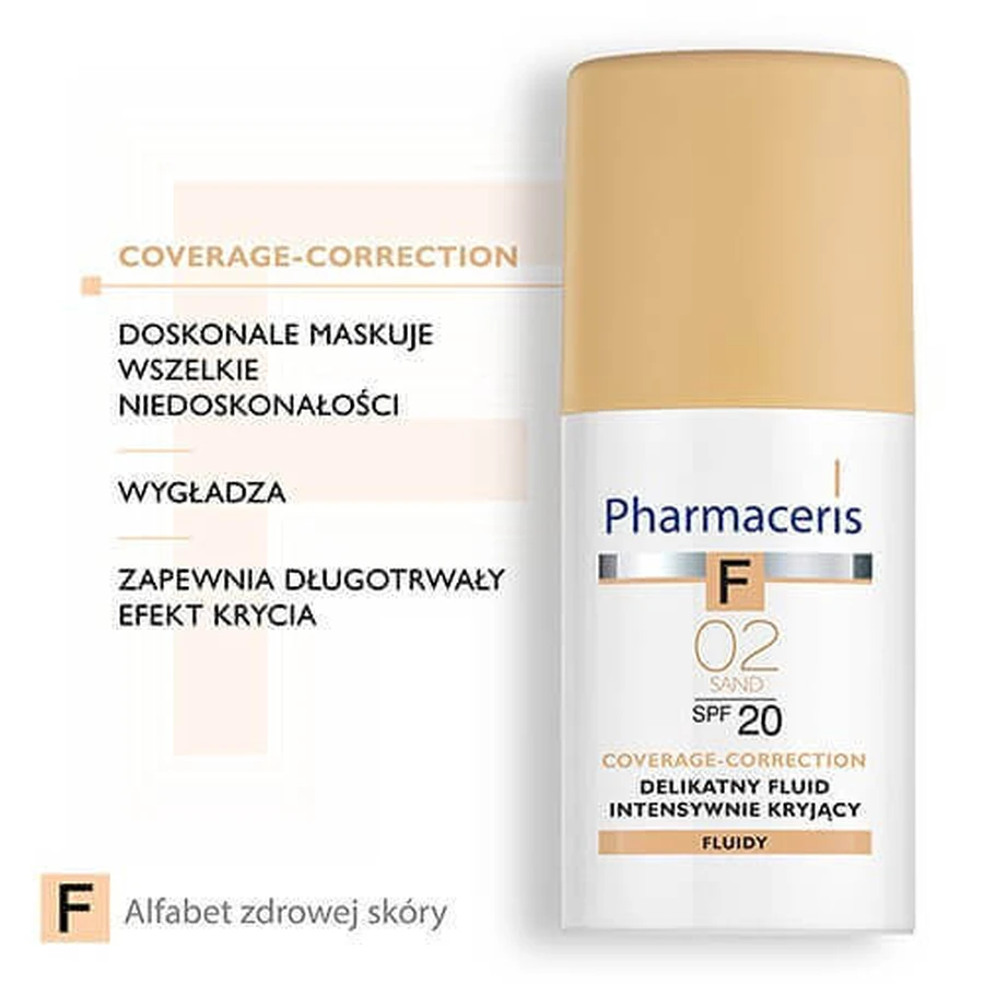 PHARMACERIS F Флюїд для інтенсивного покриття "02" з SPF20 - 30 мл: ціни та характеристики