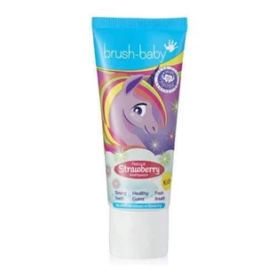BRUSHBABY Зубная паста для детей от 3 лет Клубника, 50 мл
