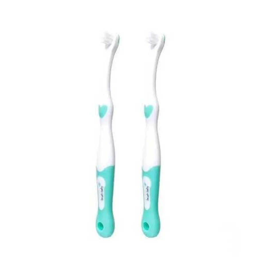 Зубна щітка BRUSHBABY FirstBrush для дітей 0-18 місяців, 2 шт.: ціни та характеристики