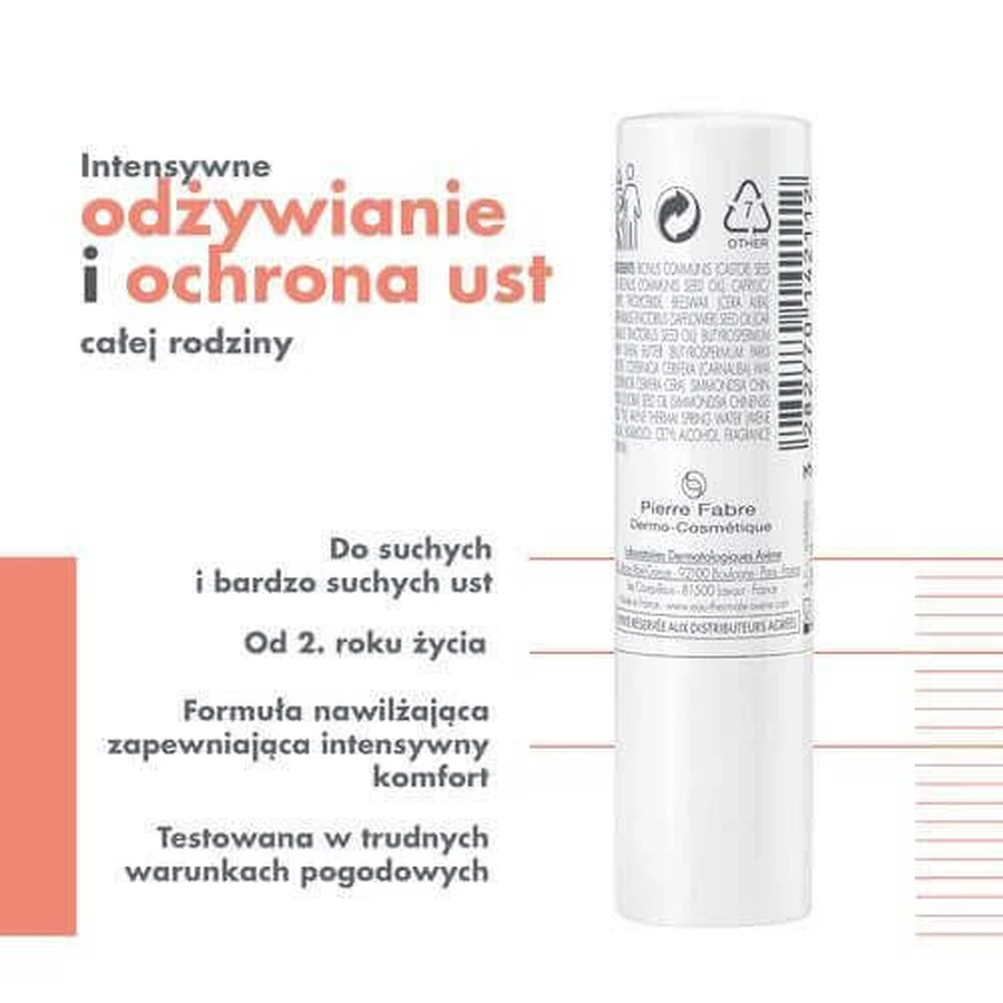 AVENE COLD CREAM Питательная губная помада, 4 г: цены и характеристики