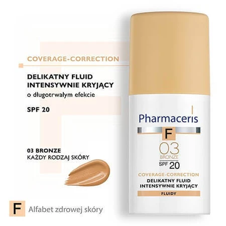 PHARMACERIS F Интенсивный кроющий флюид "03" с SPF20 - 30 мл: цены и характеристики