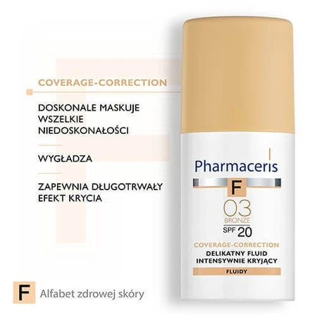PHARMACERIS F Интенсивный кроющий флюид "03" с SPF20 - 30 мл: цены и характеристики