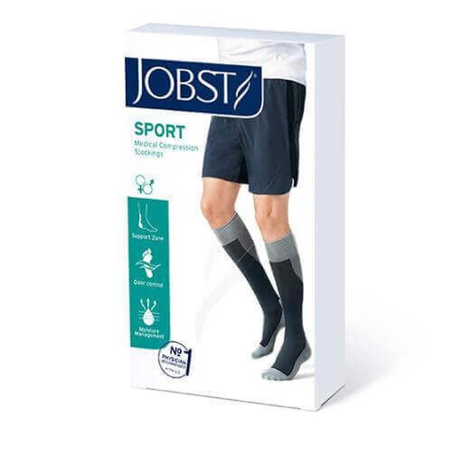 JOBST SPORT Компресійні гольфи CCL2 графіт розмір S, ZP КОРОТКА ДАТА ВИПУСКУ 31.12.2025: ціни та характеристики