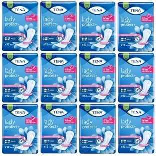 Набір анатомічних устілок TENA LADY PROTECT+ MAXI, 12 шт х 12 упаковок