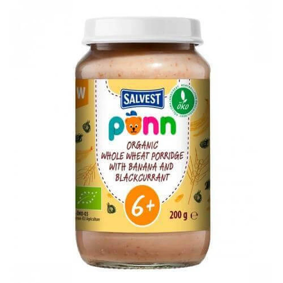 Цельнозерновая каша SALVEST PÕNN BIO с бананом и черной смородиной, 200 г.: цены и характеристики