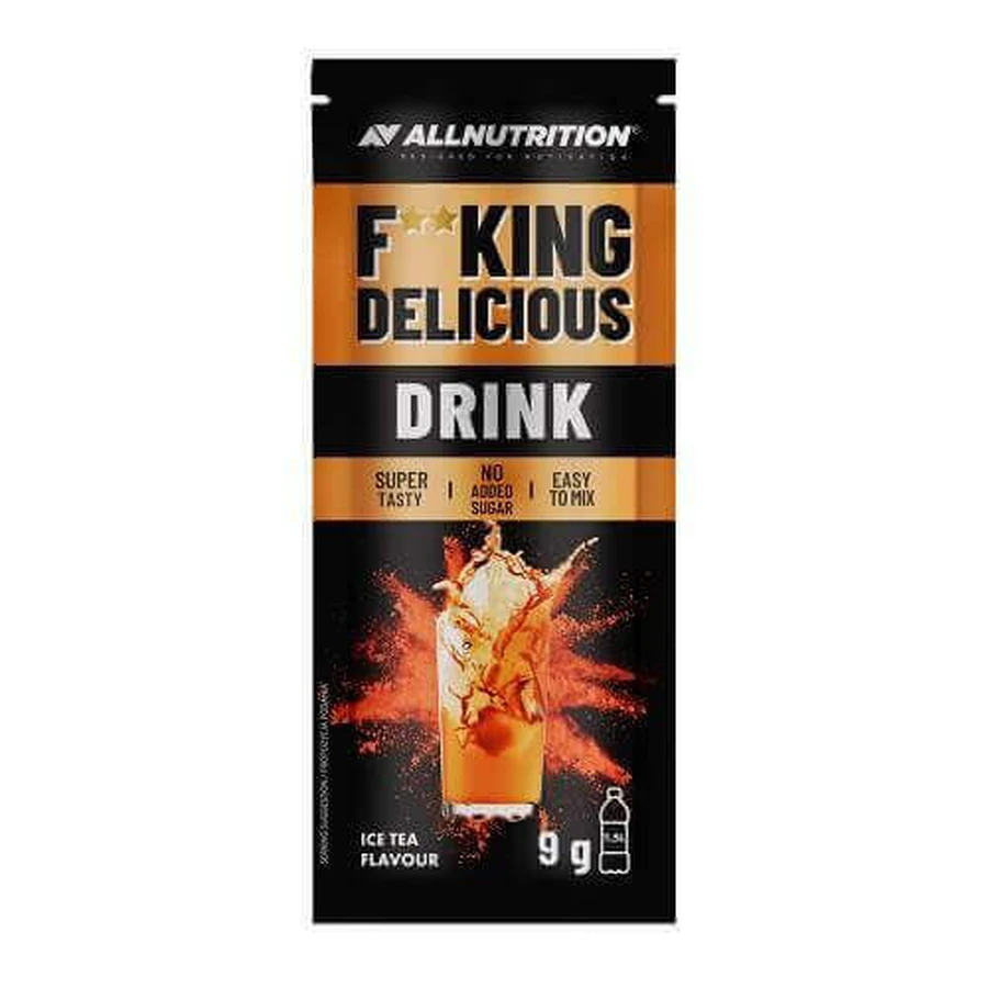 Allnutrition Fitking Delicious Ice Tea ароматизований сухий напій, збагачений вітаміном С, 9 г: ціни та характеристики