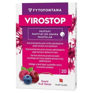 Льодяники зі смаком фруктів Fytofontana Virostop Forest, 20 шт.