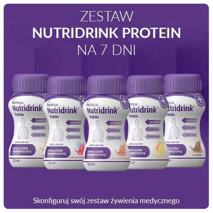 Набор Nutridrink Protein на 7 дней (16 бутылочек x 125 мл): цены и характеристики