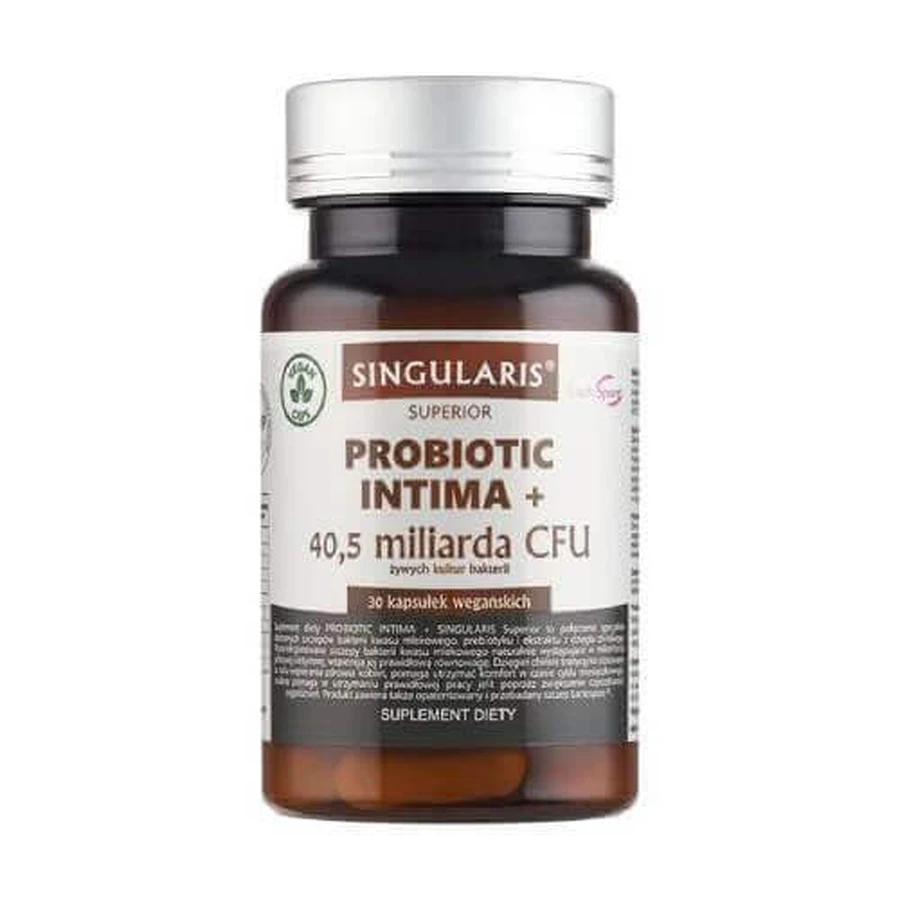 Singularis Probiotic Intima + 40,5 млрд КУО, 30 капсул: ціни та характеристики