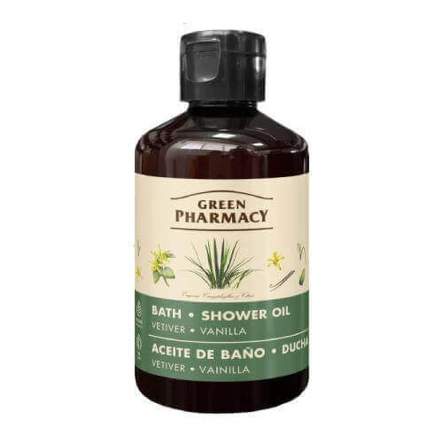 GREEN PHARMACY Ветивер и ваниль масло для ванны и душа, 250 мл: цены и характеристики