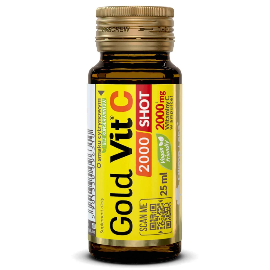 Голд-Віт С Olimp Gold-Vit C 2000 Shot, лимонний смак, 9 шт. по 25 мл: ціни та характеристики