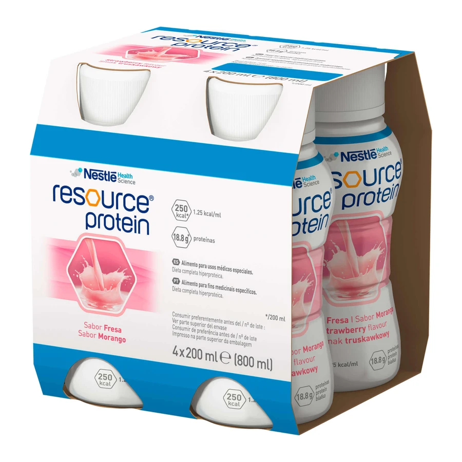 Kit Resource Protein, пищевая добавка, со вкусом клубники, 8 x 200 мл + 200 мл бесплатно: цены и характеристики