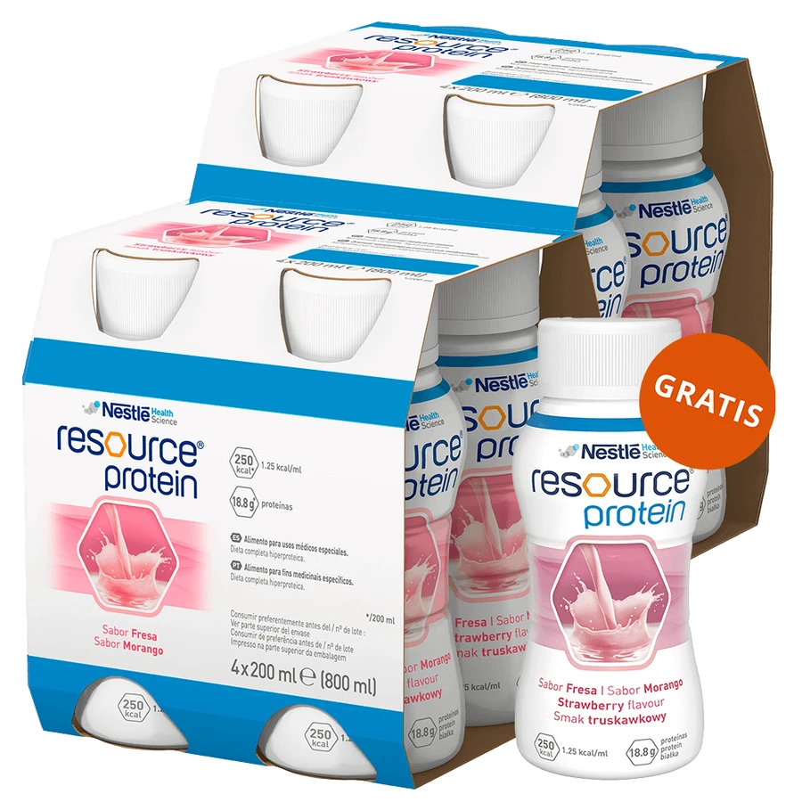 Kit Resource Protein, пищевая добавка, со вкусом клубники, 8 x 200 мл + 200 мл бесплатно: цены и характеристики