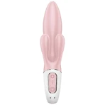 Повітряна помпа Satisfyer Bunny 3, вібратор-кролик, рожевий: ціни та характеристики