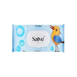 Серветки вологі антибактеріальні Salve Baby, 72 шт