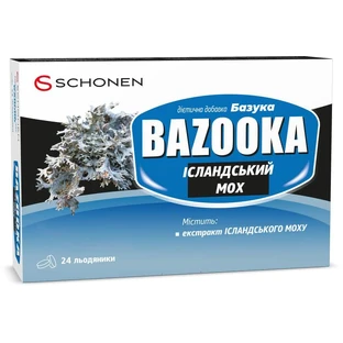 Базука Ісландський Мох льодяники №24 (12х2)