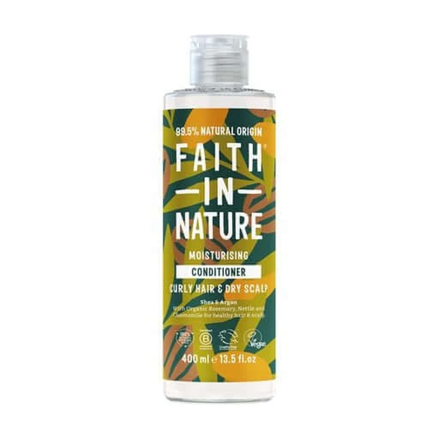 Зволожувальний кондиціонер Faith In Nature Moisturising Conditioner для кучерявого волосся та сухої шкіри голови, з ши та арганом, 400 мл: ціни та характеристики