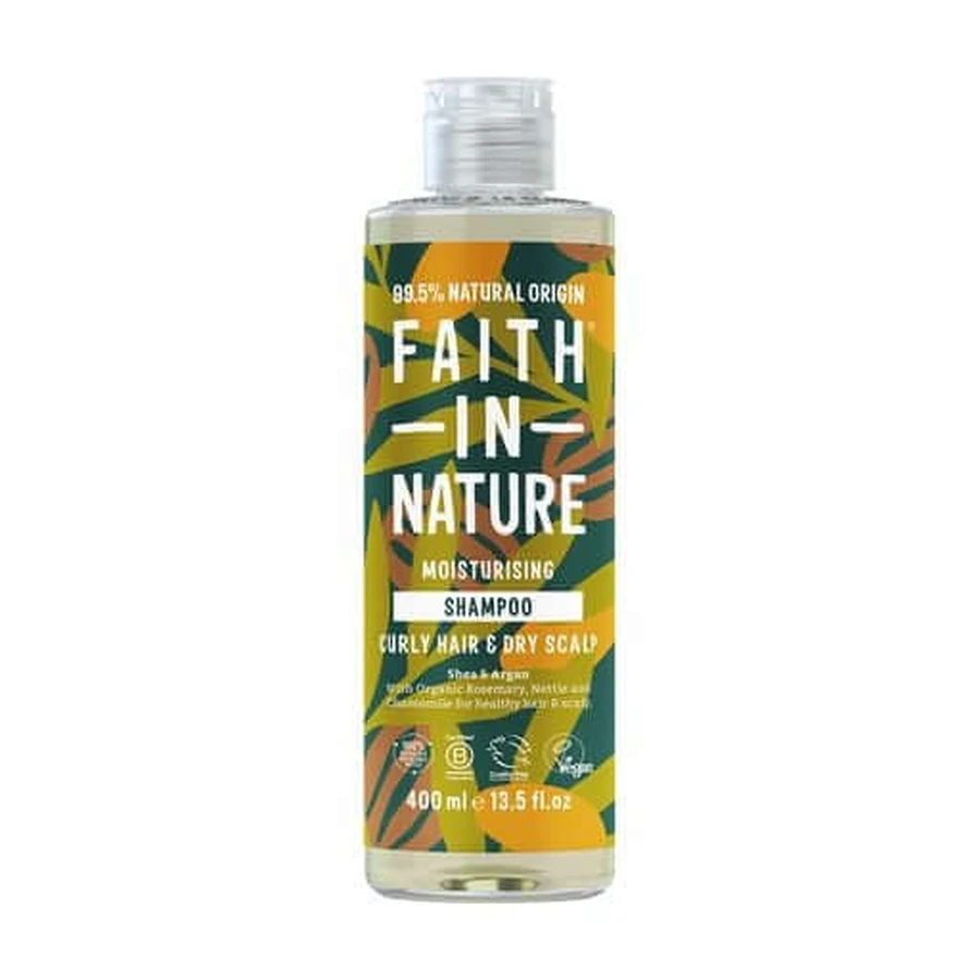 Увлажняющий шампунь Faith In Nature Moisturising Shampoo для вьющихся волос и сухой кожи головы, с ши и арганом, 400 мл: цены и характеристики