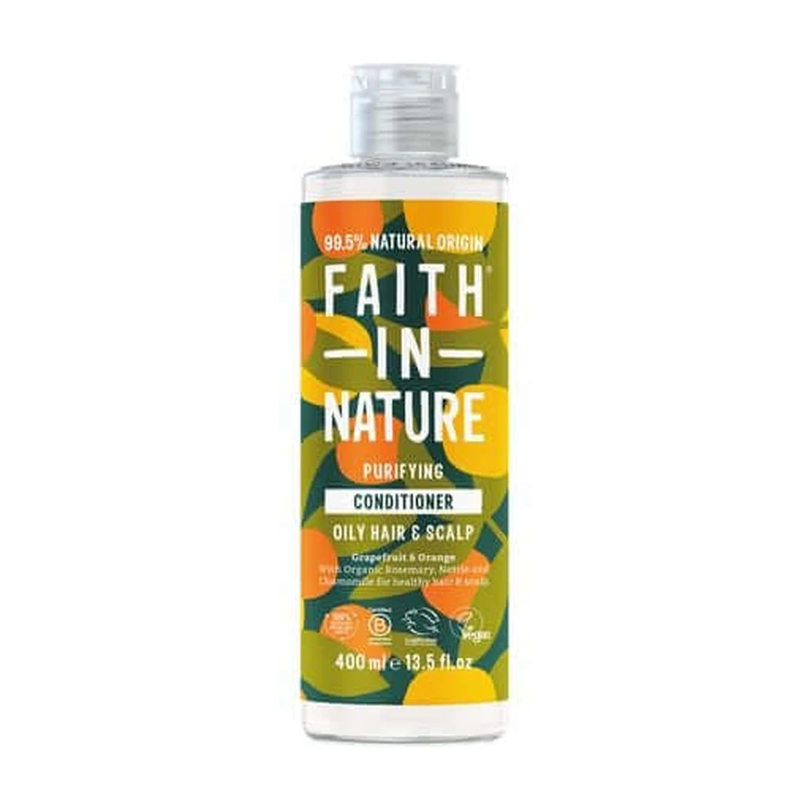 Очищающий кондиционер Faith In Nature Purifying Conditioner для жирных волос и кожи головы, с грейпфрутом и апельсином, 400 мл: цены и характеристики