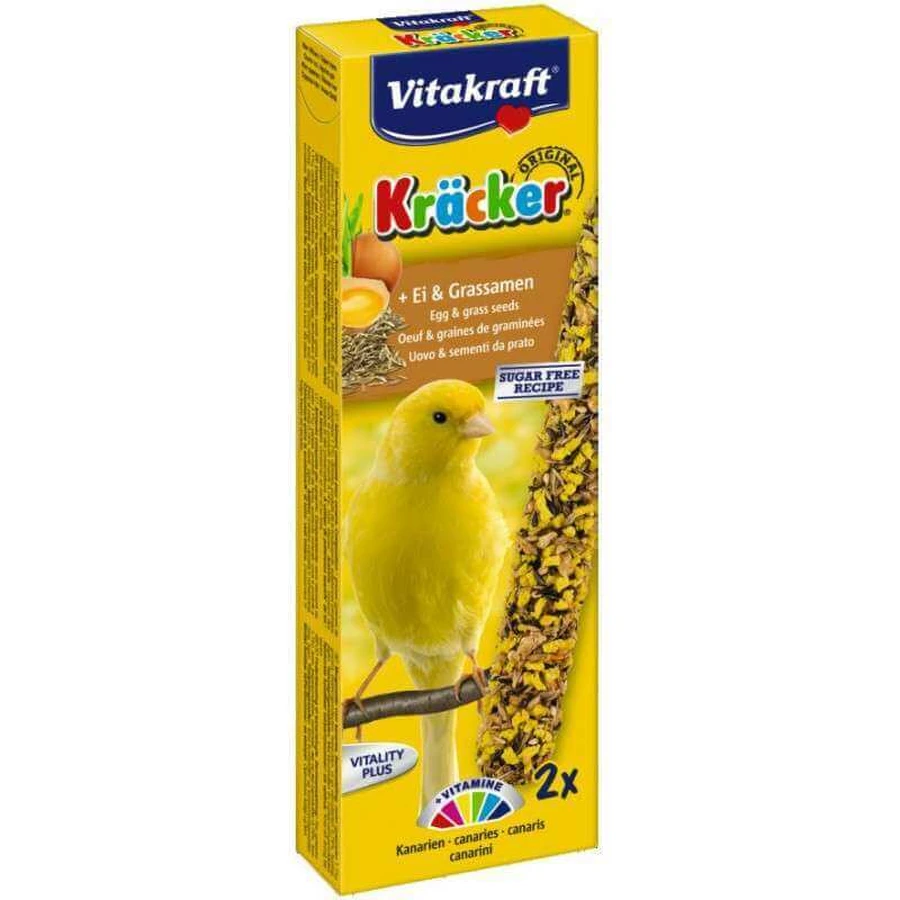 Vitakraft Kracker Original Egg&Grass Seeds Крекер для канареек с яйцом, 2 шт/уп: цены и характеристики