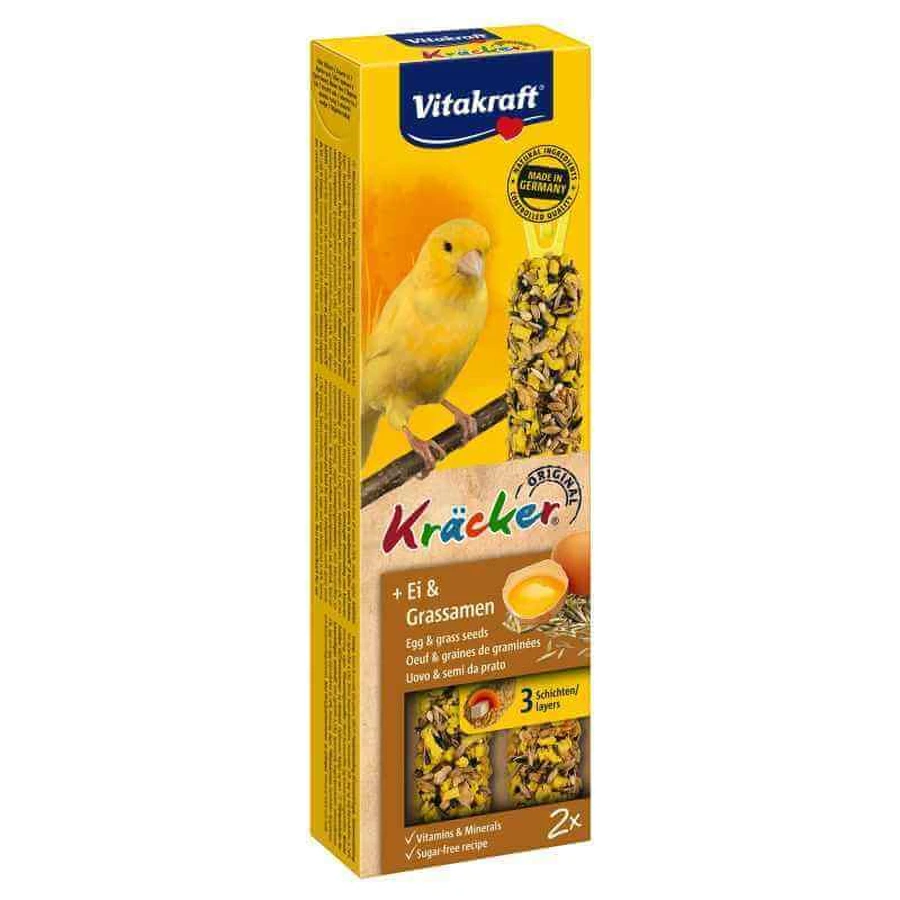 Vitakraft Kracker Original Egg&Grass Seeds Крекер для канареек с яйцом, 2 шт/уп: цены и характеристики