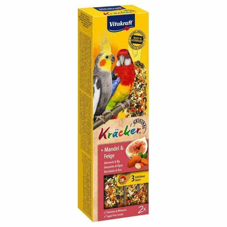 Vitakraft Kracker Original Almonds & Fig Крекер с миндалем и рисом для австралийских попугаев, 2 шт/уп: цены и характеристики