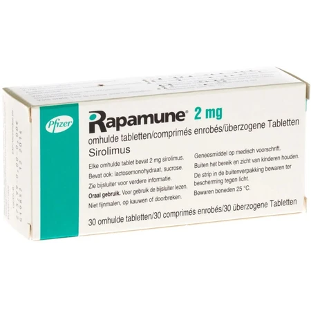 Рапамун/Rapamune 2 мг таблетки блістер, №30: ціни та характеристики
