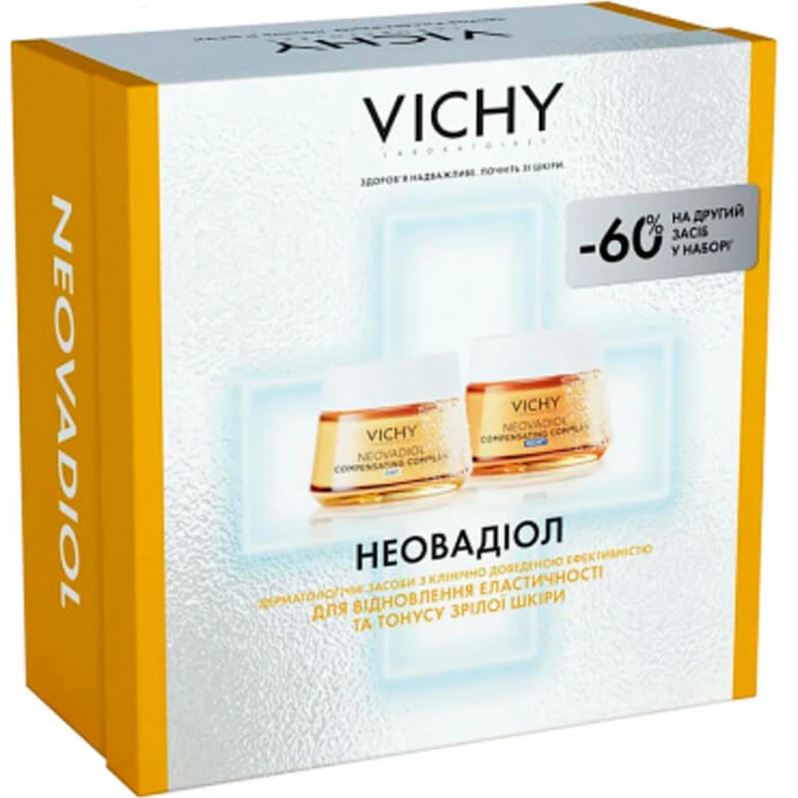Набор Vichy Neovadiol Рождество 2025: Дневной крем, 50 мл + Ночной крем, 50 мл: цены и характеристики