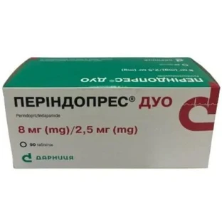 Періндопрес Дуо 8 мг/2,5 мг таблетки,  блістер №90