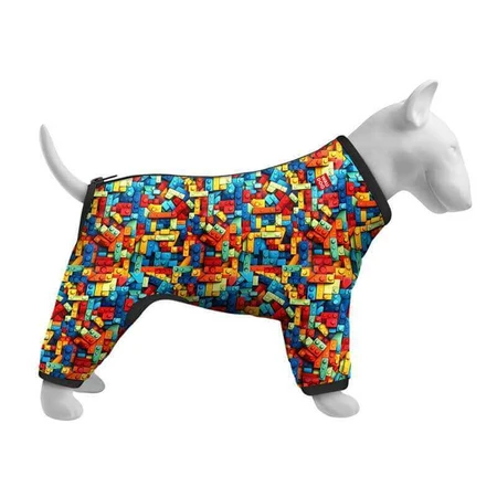 Collar (Коллар) Waudog Clothes - Вітровка для собак, малюнок "Блоки" L (50 см): ціни та характеристики