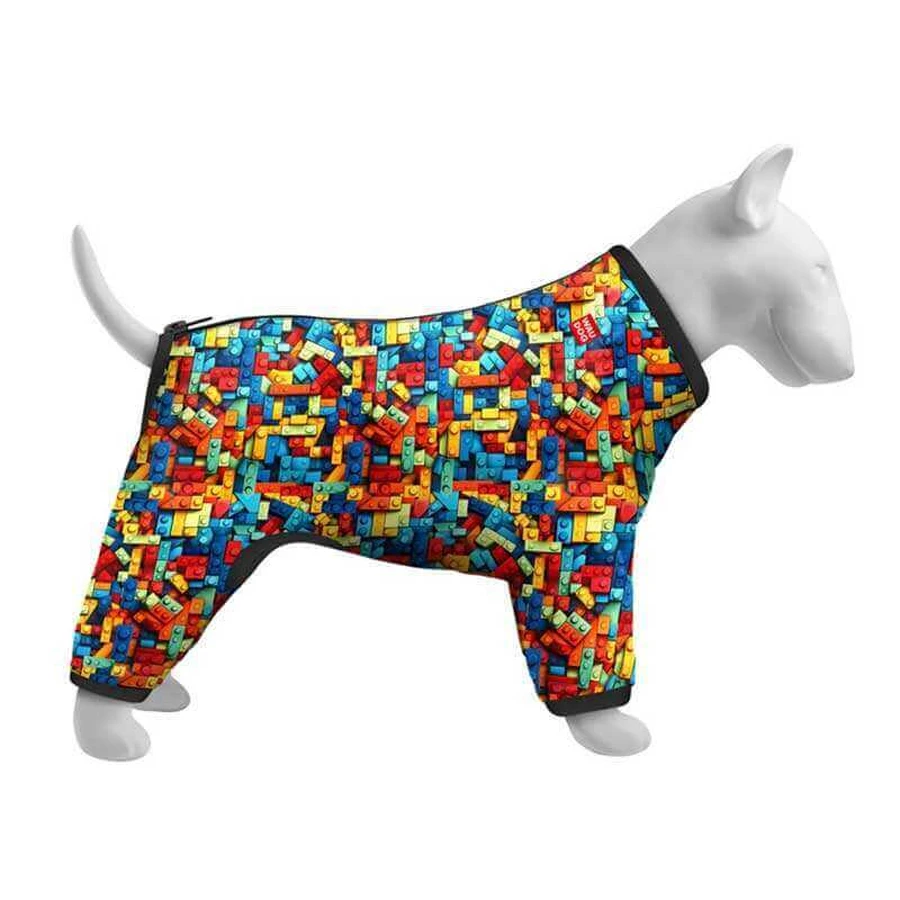 Collar (Коллар) Waudog Clothes - Вітровка для собак, малюнок "Блоки" M (45 см): ціни та характеристики
