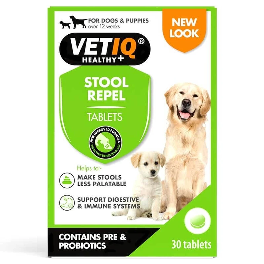 VetIQ Stool Repel Dogs & Puppies Таблетки для запобігання копрофагії у цуценят та дорослих собак, 30 шт: ціни та характеристики